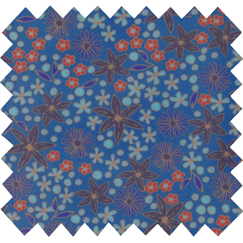 Coated fabric ex2245 star anise blue