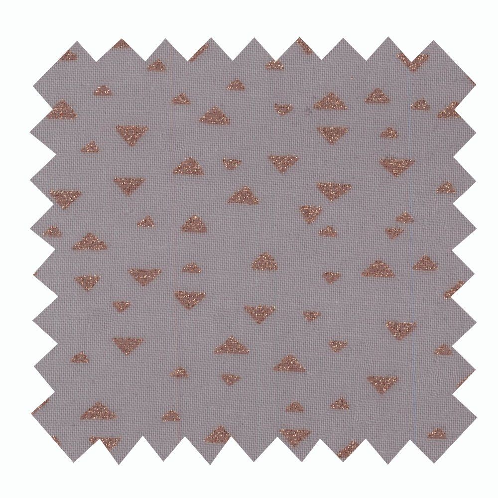 Tela plastificada triángulo de cobre gris