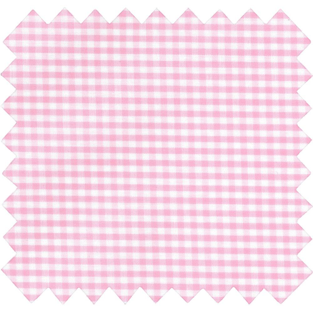 Coated fabric pink gingham